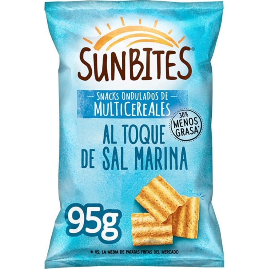Snack multicereales SUNBITES sal marina 95 g