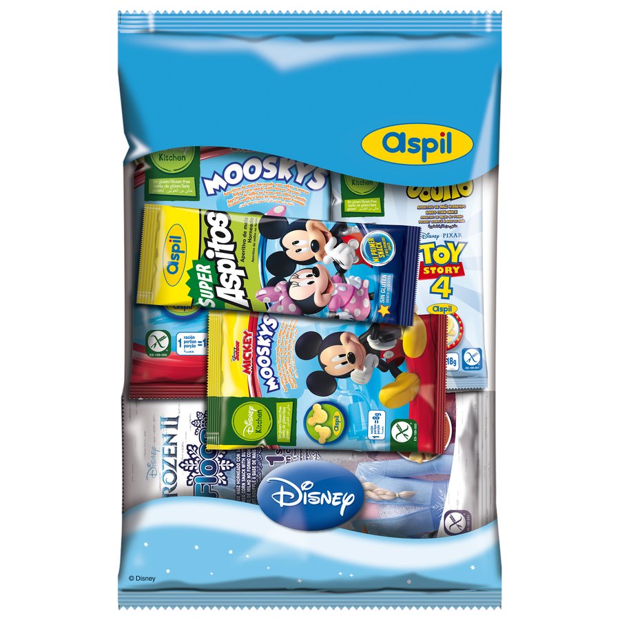 Aperitivos DISNEY sin gluten pack 83 g
