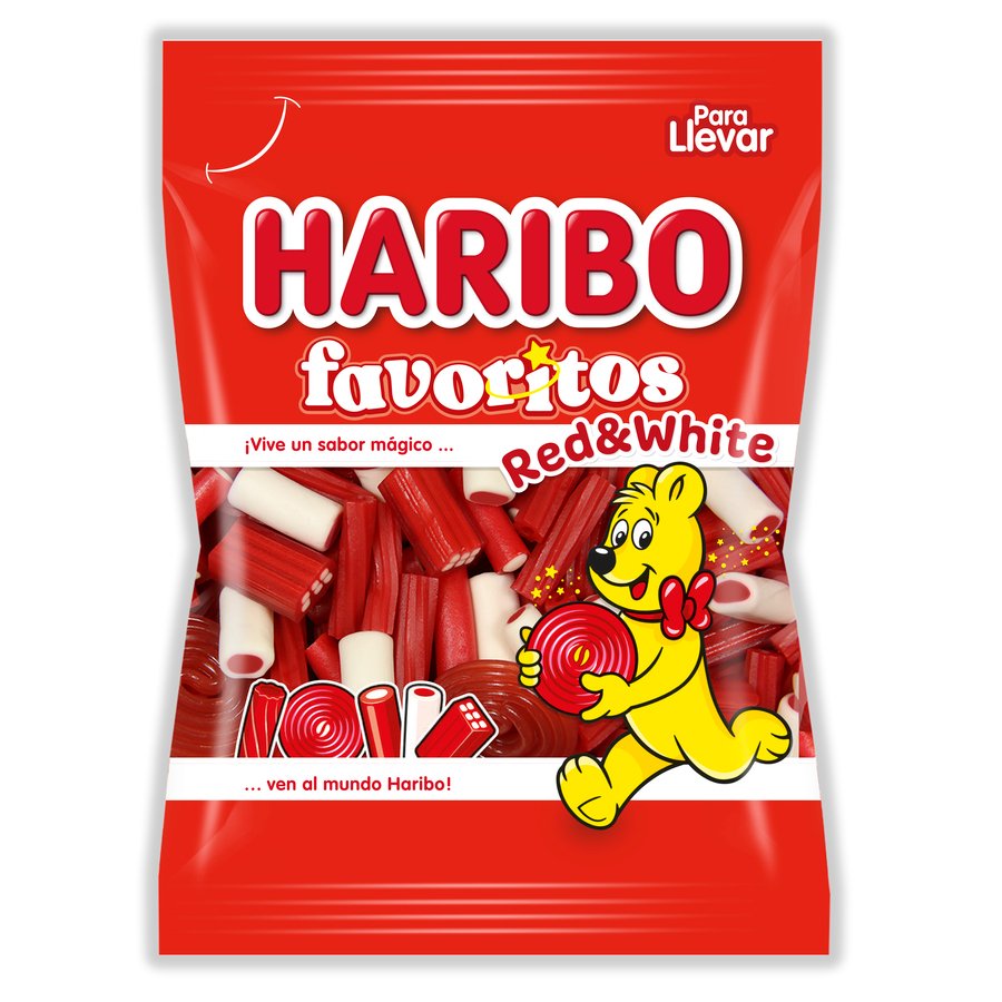Caramelos goma favoritos red white HARIBO 90 g