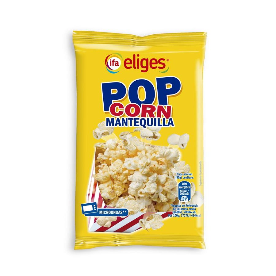 Palomitas mantequilla microondas IFA ELIGES 100 g