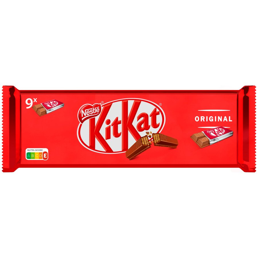 Chocolatina KIT KAT chocolate leche 9 unidades 186,30 g