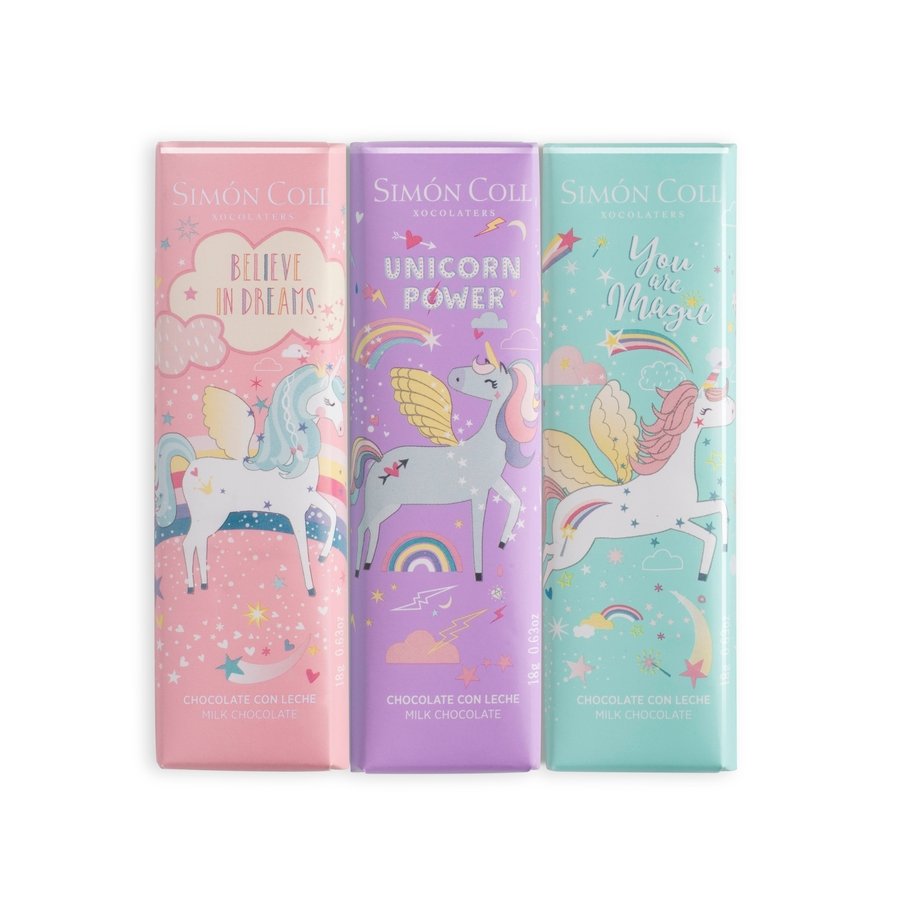 Chocolatina unicornios SIMON COLL 3x18 g