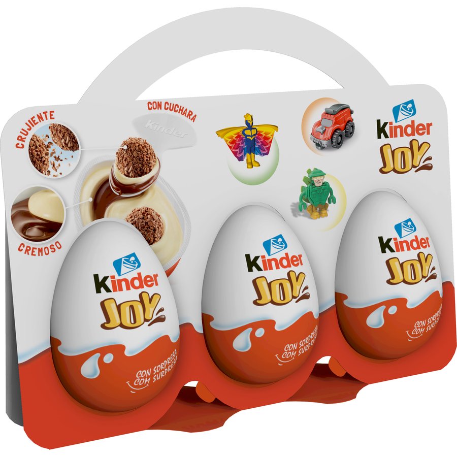 Huevo chocolate KINDER JOY pack 3x20 g