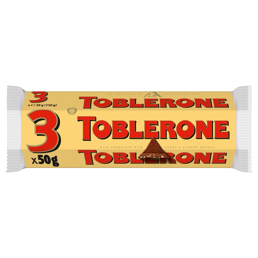 Chocolatinas TOBLERONE leche 3 X 50 g