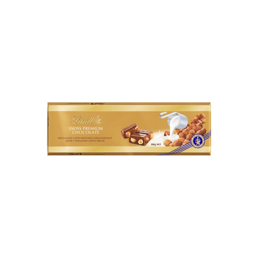 Chocolate leche-avellana LINDT PREMIUM 300 g