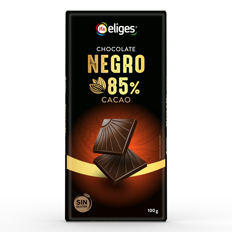 Chocolate negro 85% cacao IFA ELIGES 100 g