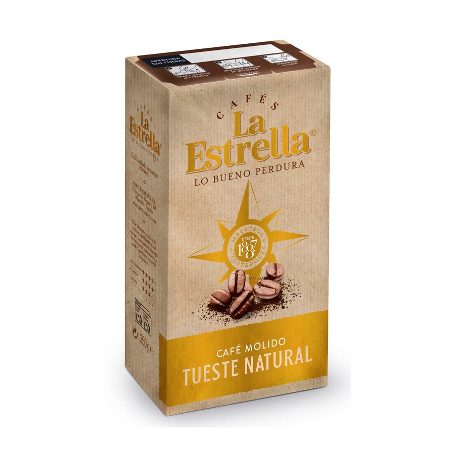 Café molido LA ESTRELLA natural 250 grs.
