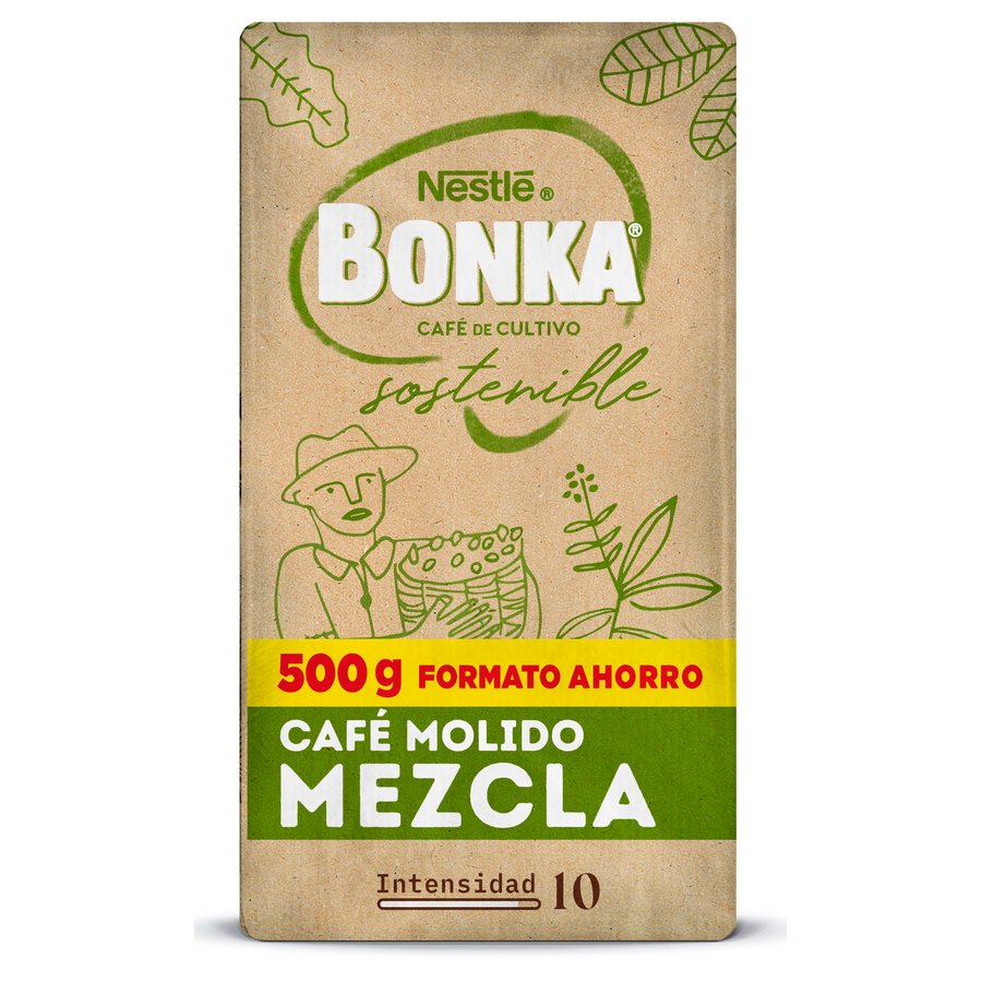 Café molido BONKA mezcla (70/30) 500 g