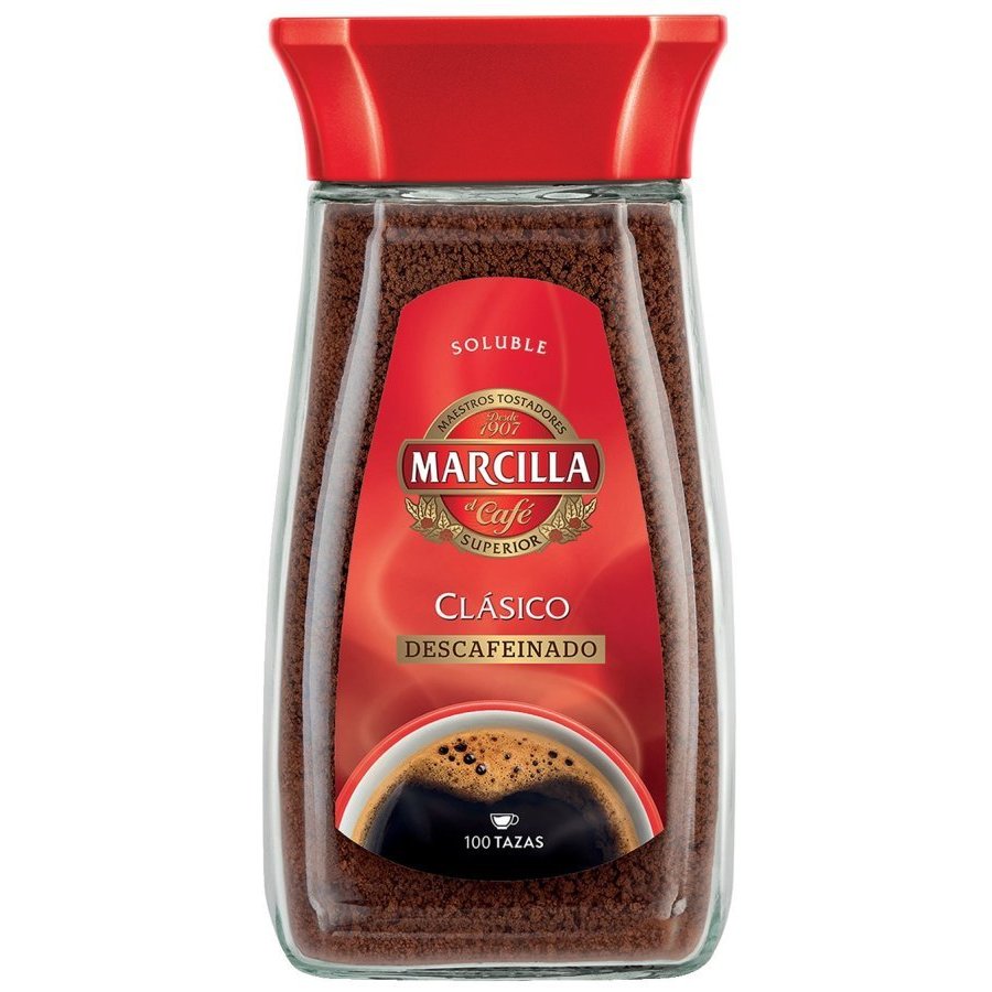 Café soluble MARCILLA descafeinado frasco 200 g