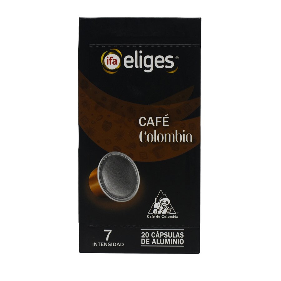 Café cápsulas IFA ELIGES colombia intensidad 7 20 unidades