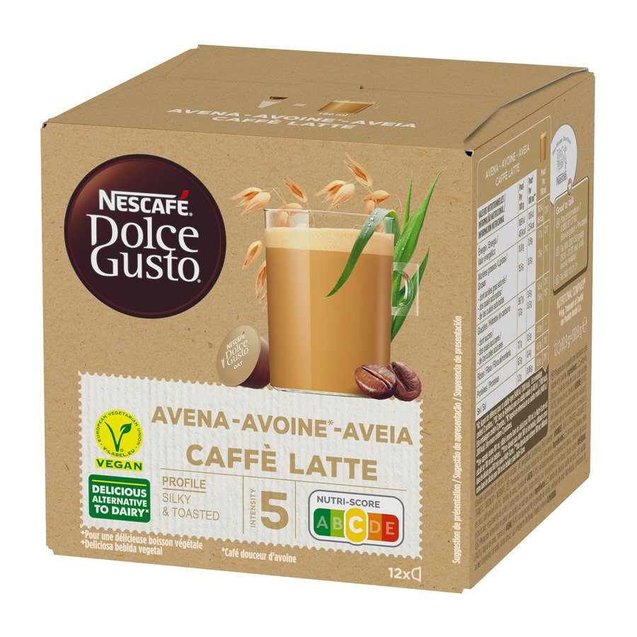 Café caps NESCAFE Dolce Gusto leche avena 12 uds 135 g
