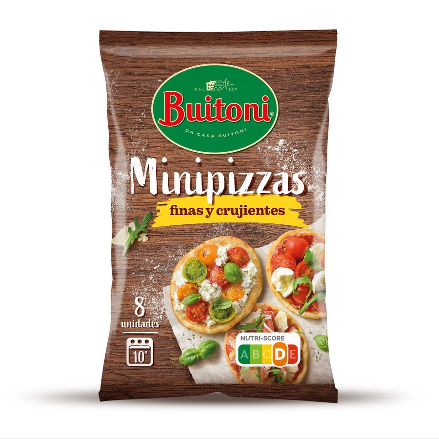 Masa refrigerada para mini pizzas BUITONI 8 unidades 265 g
