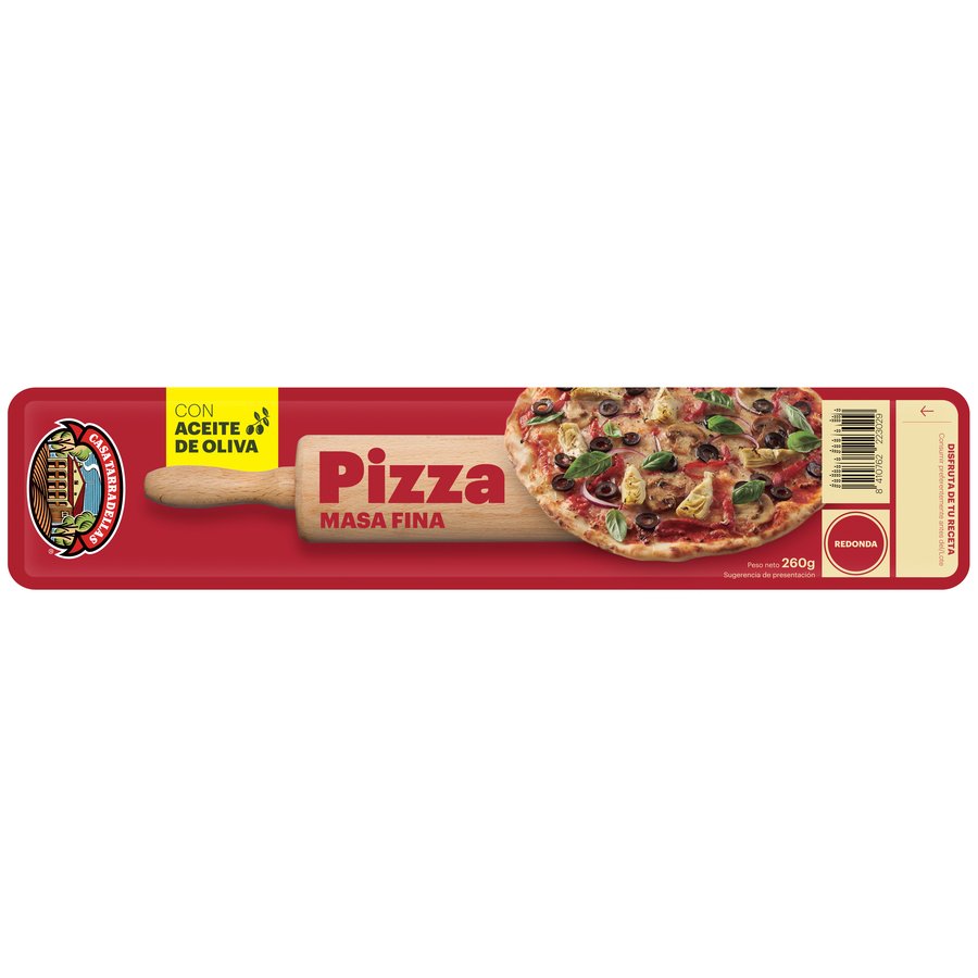 Masa pizza TARRADELLAS con aceite de oliva 260 g
