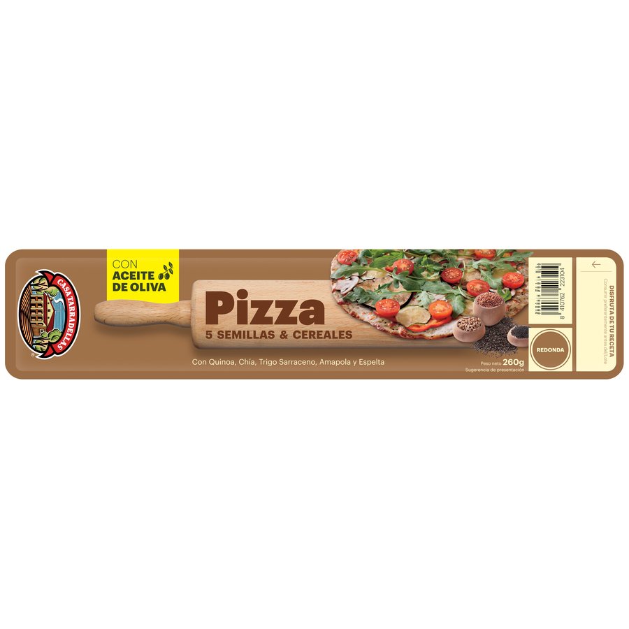 Masa pizza TARRADELLAS 5 cereales 260 g