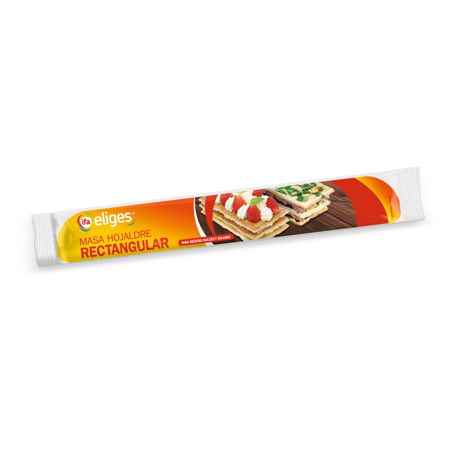 Masa hojaldre rectangular refrigerada IFA ELIGES 230 g