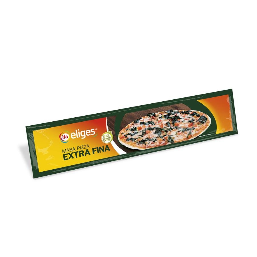 Masa pizza extra fina aceite oliva refrigerada IFA ELIGES 230 g