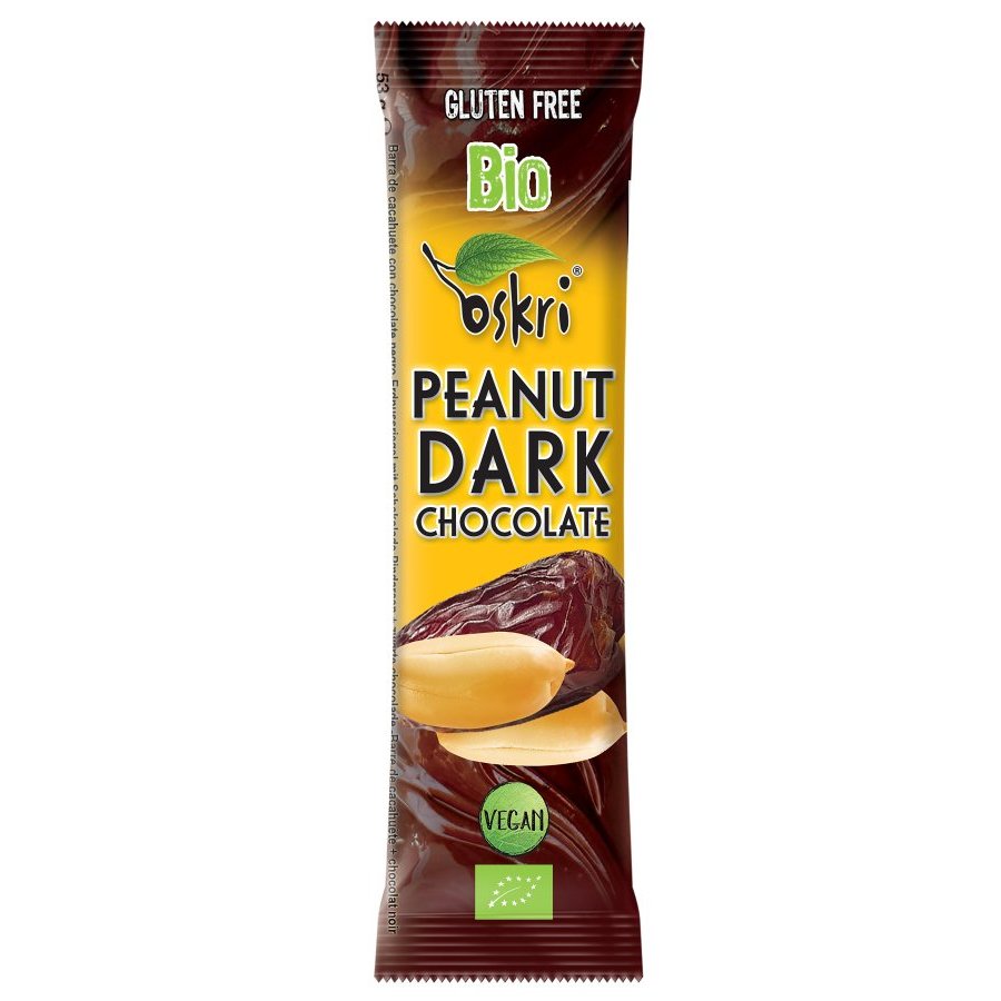 Barrita cacahuete y chocolate eco OSKRI 53 g