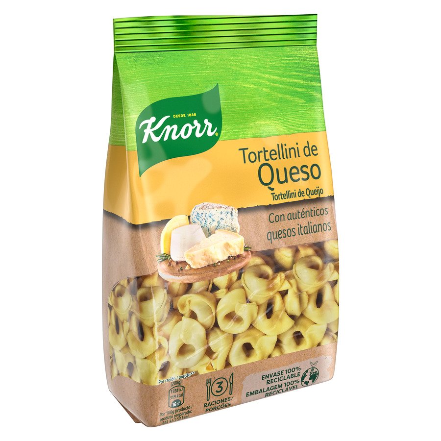 Tortellini KNORR relleno queso sobre 250 g