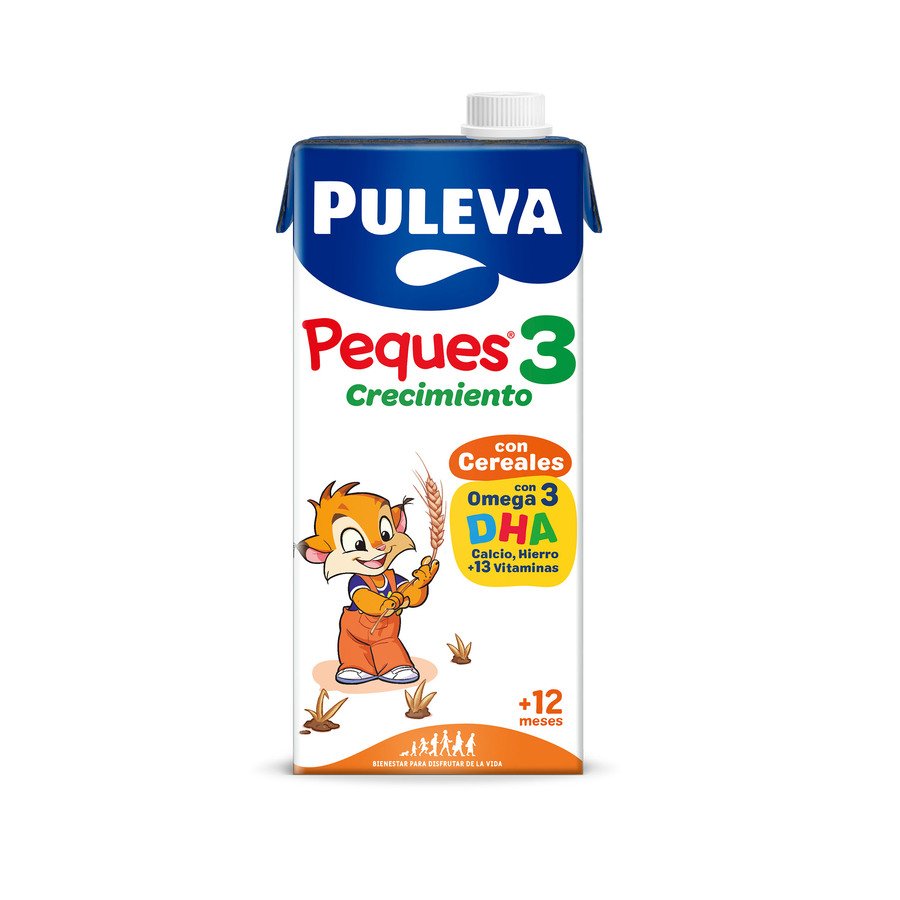 Preparado lácteo crecimiento PULEVA peques-3 con cereales brik 1 l