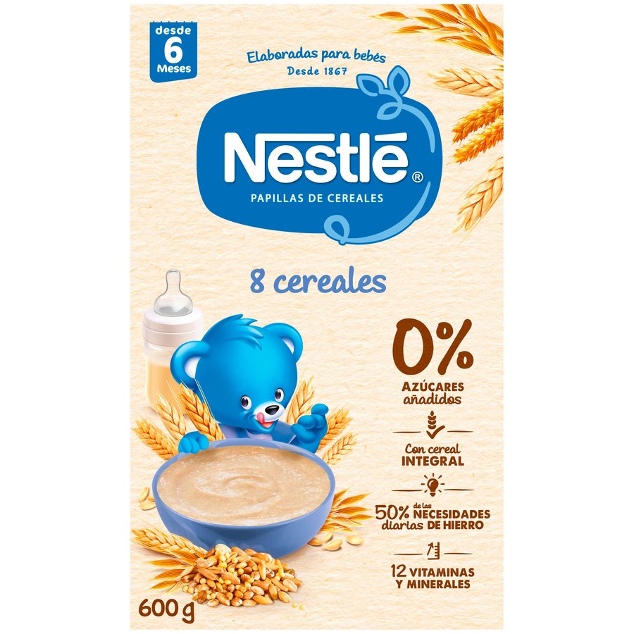 Papilla NESTLE 8 cereales 600 g