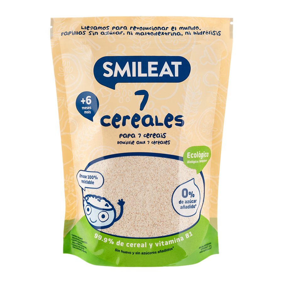 Papilla 7 cereales SMILEAT ecológica 200 G