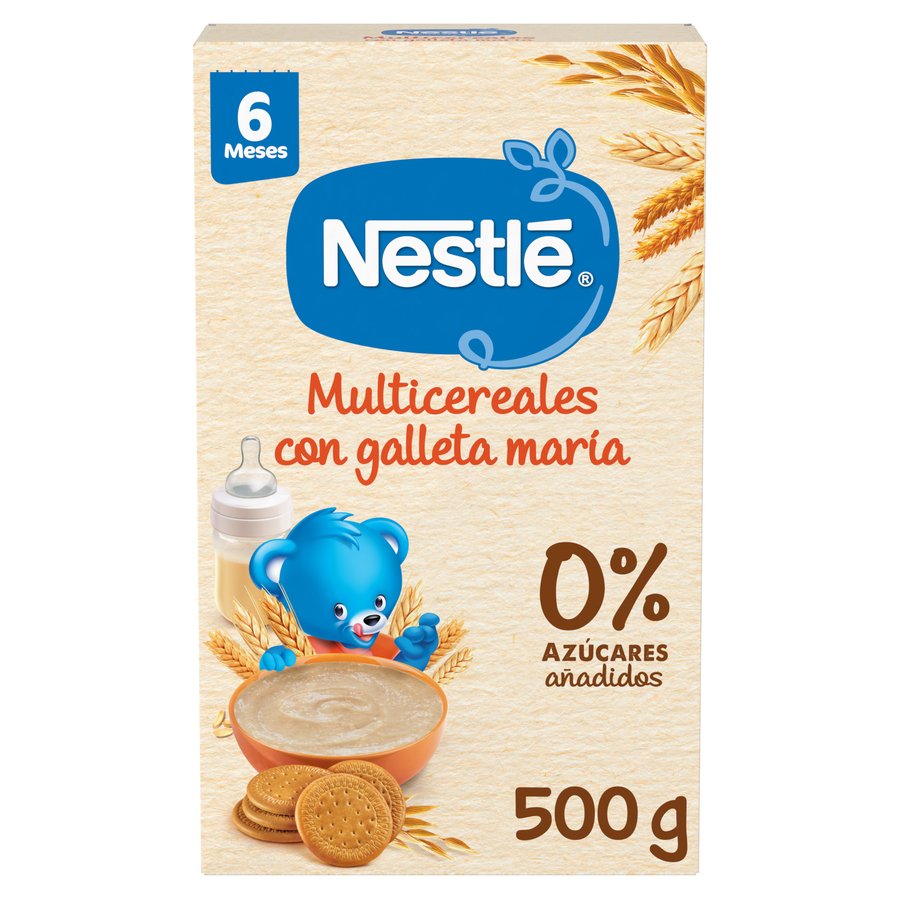 Papilla NESTLE multicereales con galleta 500 g