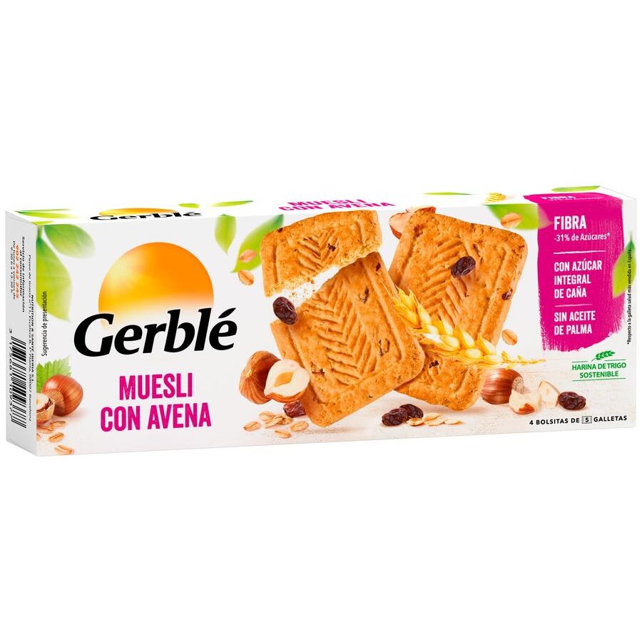 Galletas de muesli avena GERBLE 290 g