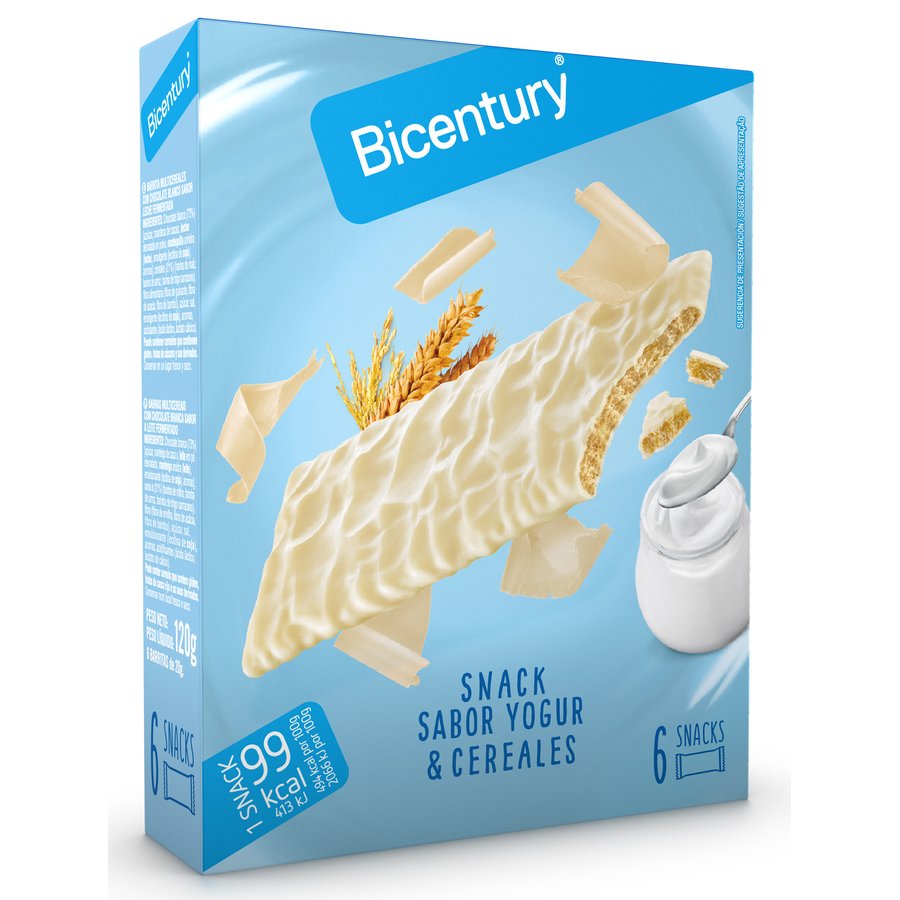 Barrita cereal BICENTURY Sarialis sabor yogur 6 unidades 120 g