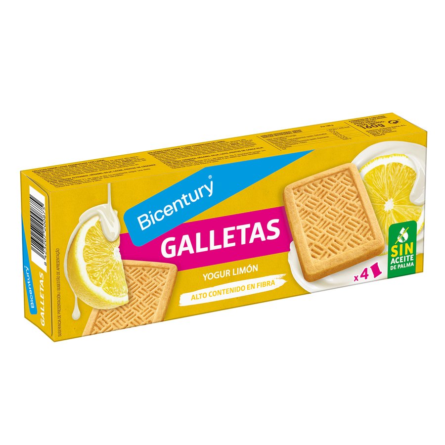Galletas BICENTURY Devoragras yogur de limón 160 g