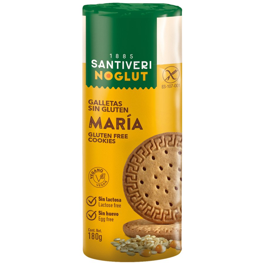 Galletas María sin gluten sin lactosa SANTIVERI 180 g