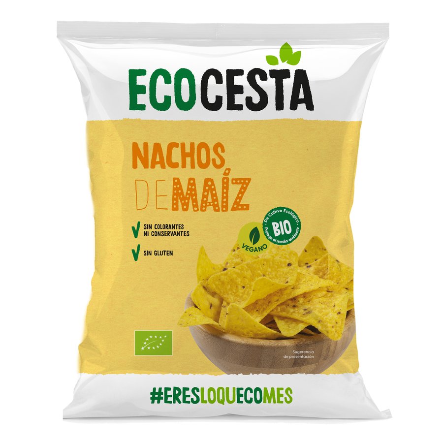 Nachos de maíz naturales BIO ECOCESTA 125 g