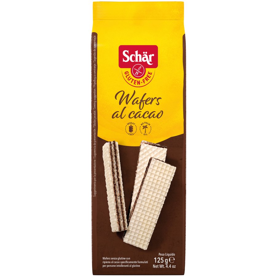 Barquillos al cacao sin gluten SCHAR 125 g