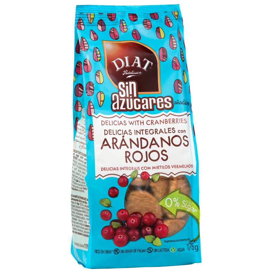 Galletas delicias integrales arándanos DIET RADISSON 175 g