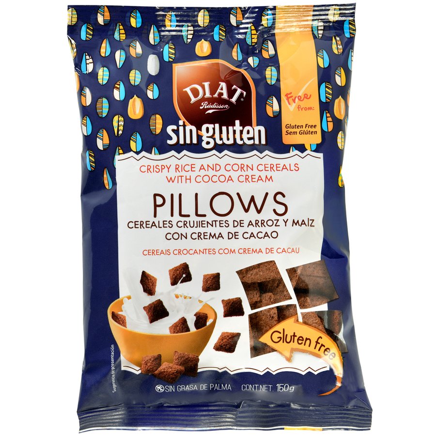 Cereales PILLOWS cacao sin gluten DIET RADISSON 150 g