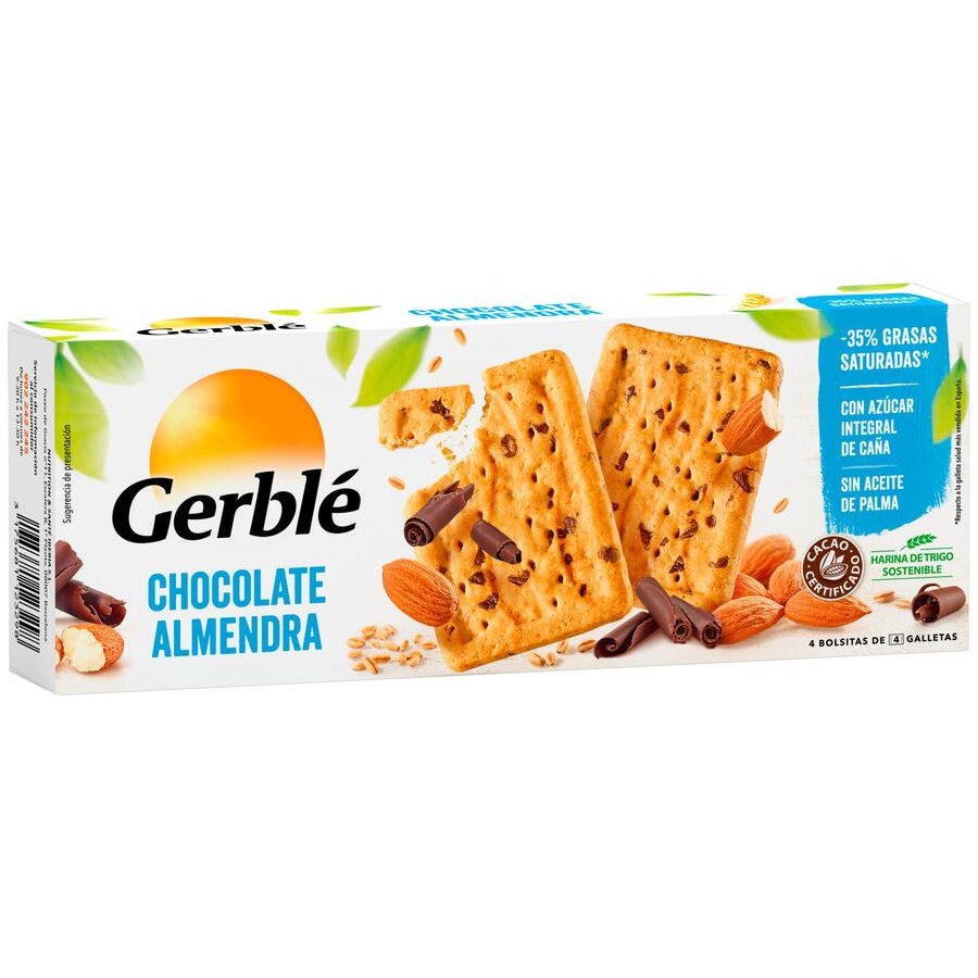 Galletas chocolate almendras GERBLE 200 g