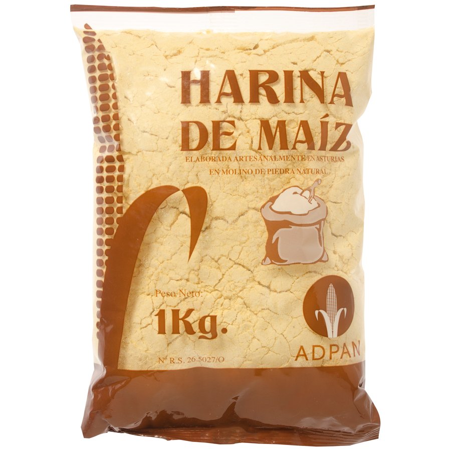 Harina de maíz sin gluten ADPAN Molino de Piedra 1 kg