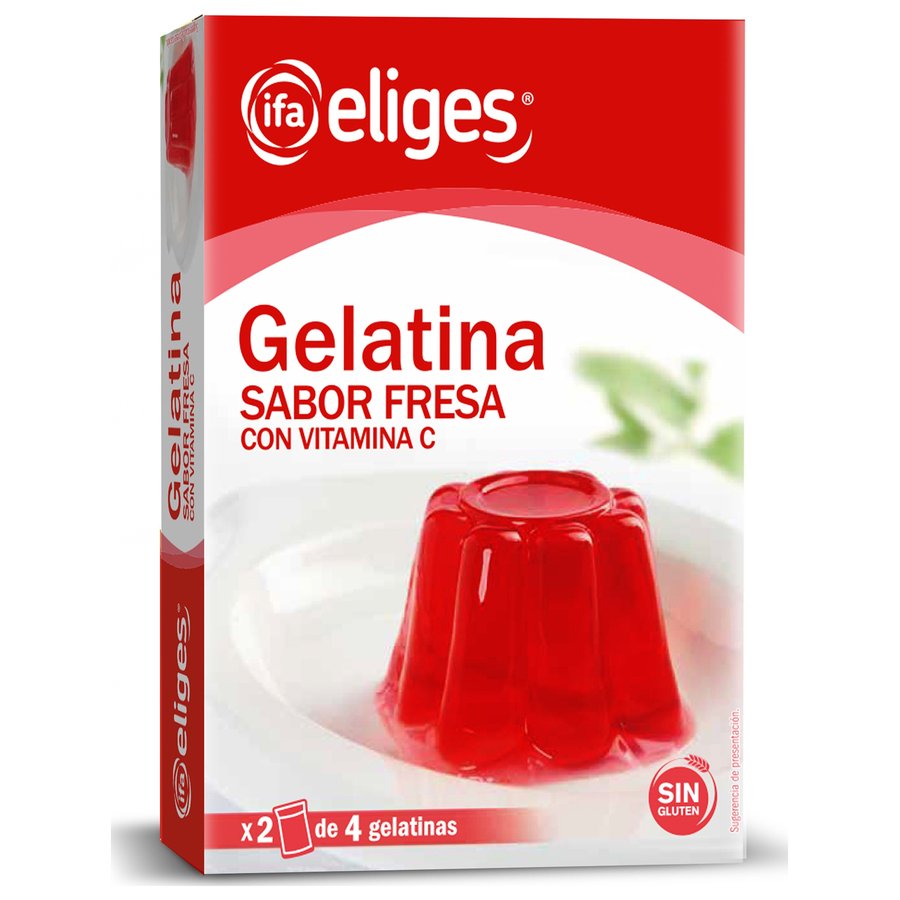Gelatina IFA ELIGES fresa sin gluten 2 sobres 170 g