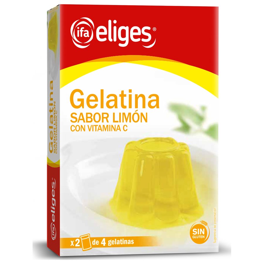 Gelatina IFA ELIGES limón sin gluten 2 sobres 170 g
