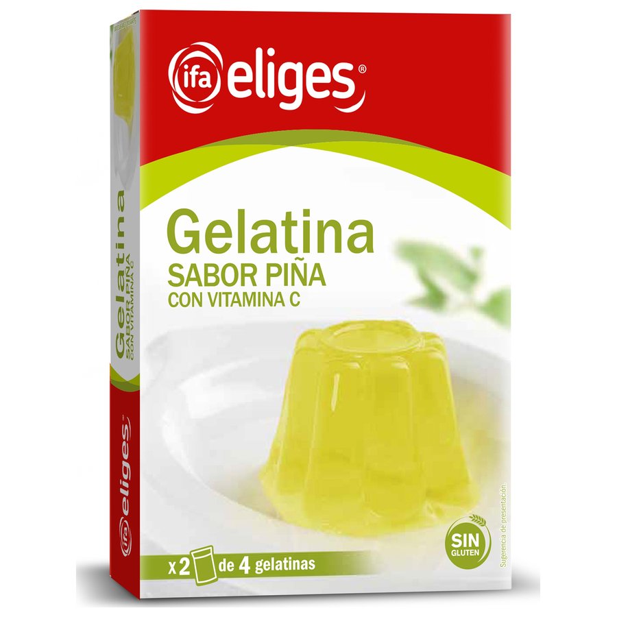Gelatina piña 2 sobres IFA ELIGES sin gluten 170 g