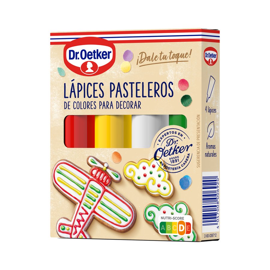 Lápices pasteleros DR.OETKER 57 g