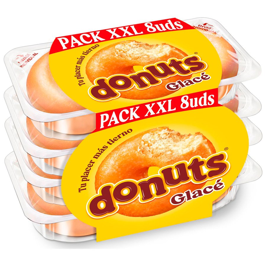 DONUTS glacé 8 unidades 416 g