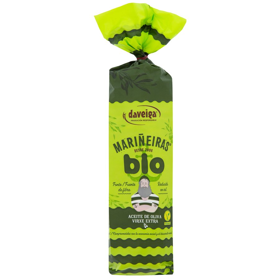 Galletas Mariñeiras DAVEIGA con aceite virgen extra Producción Ecológica 200 g