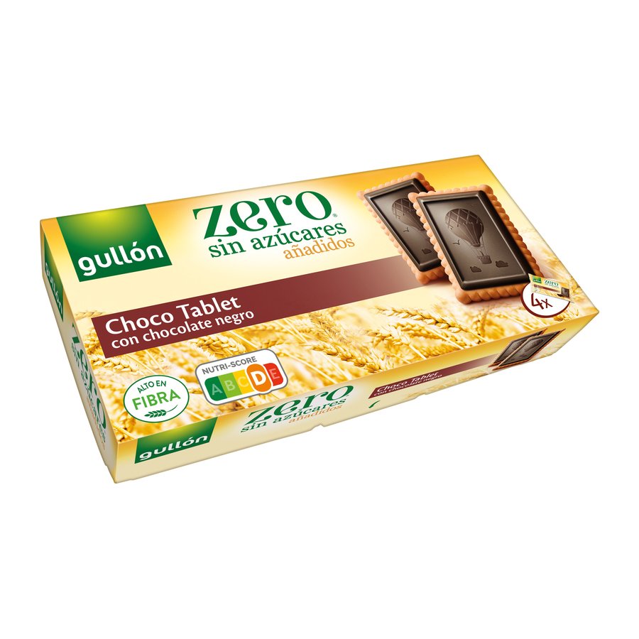 Galleta choco tablet GULLON Zero sin azúcar 150 g