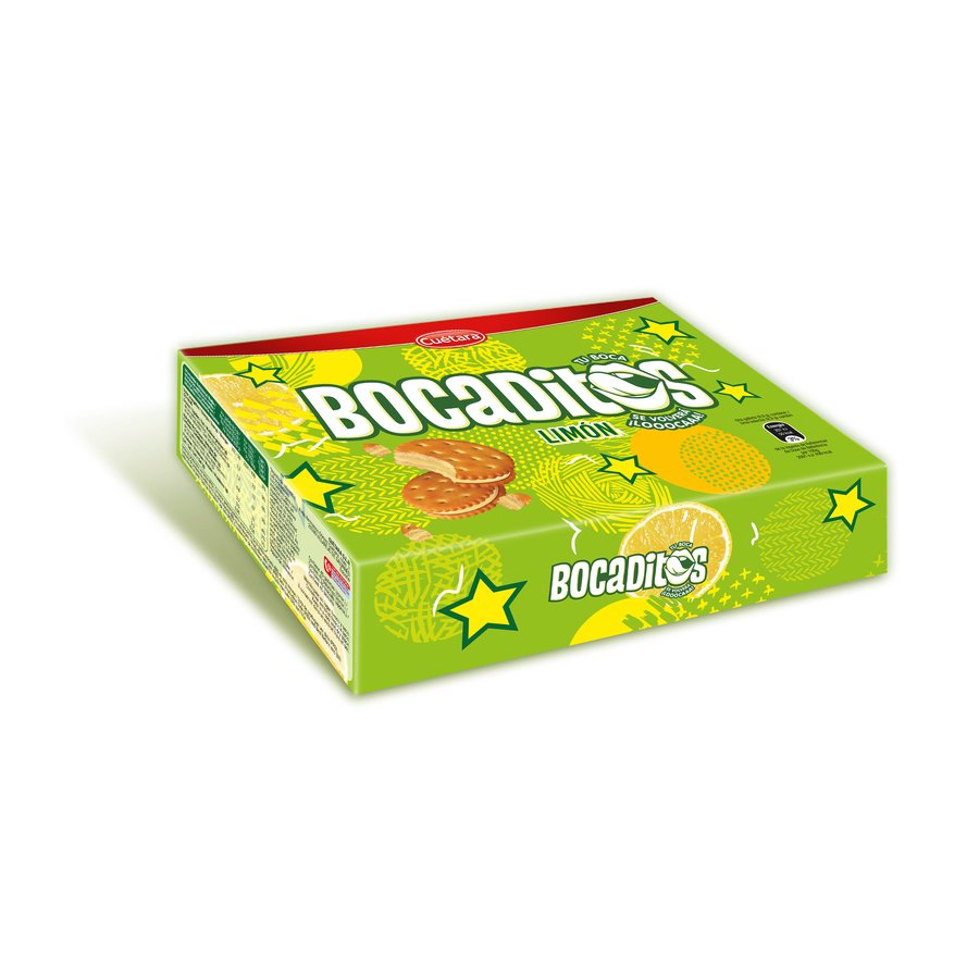 Galletas CUETARA Bocaditos limón rellenas de crema 450 g