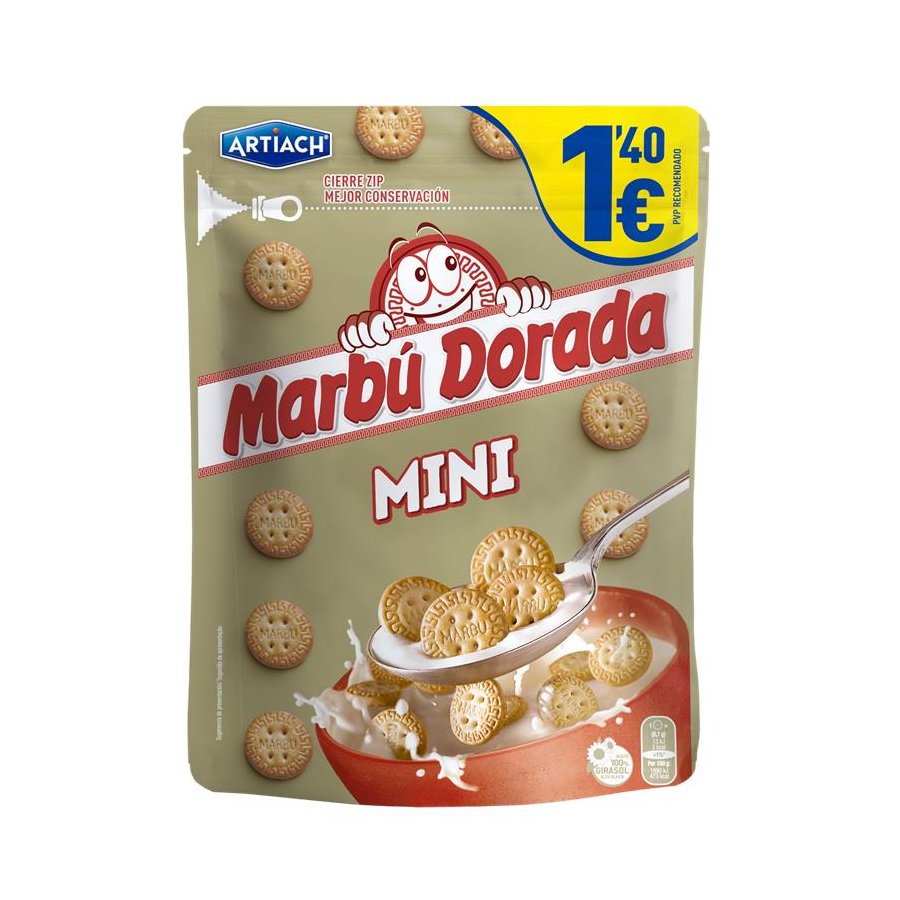 Galletas MARBU mini Dorada a cucharadas 230 g