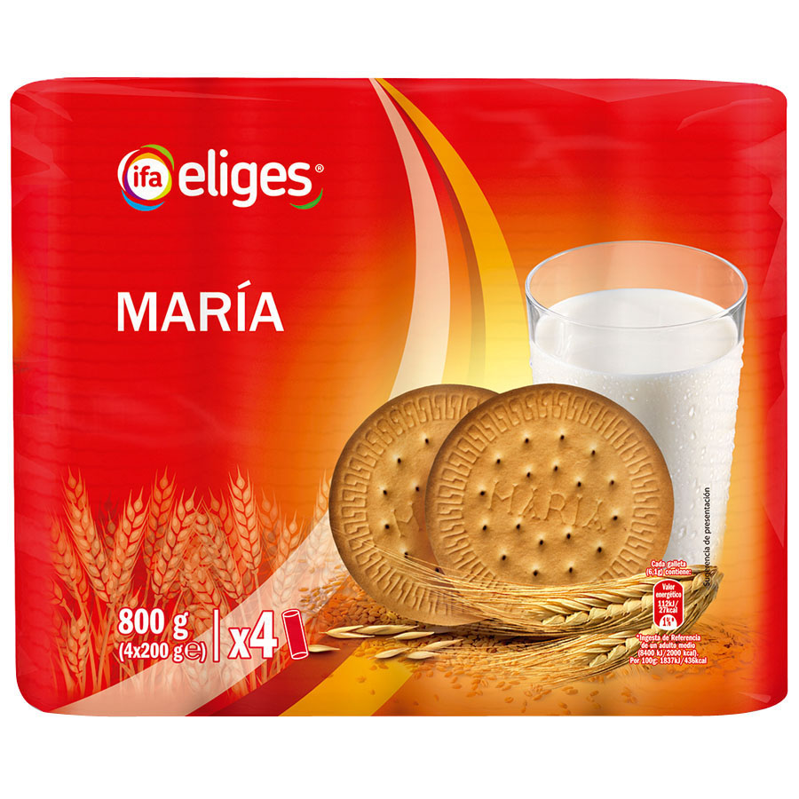 Galletas IFA ELIGES María 4x200 g
