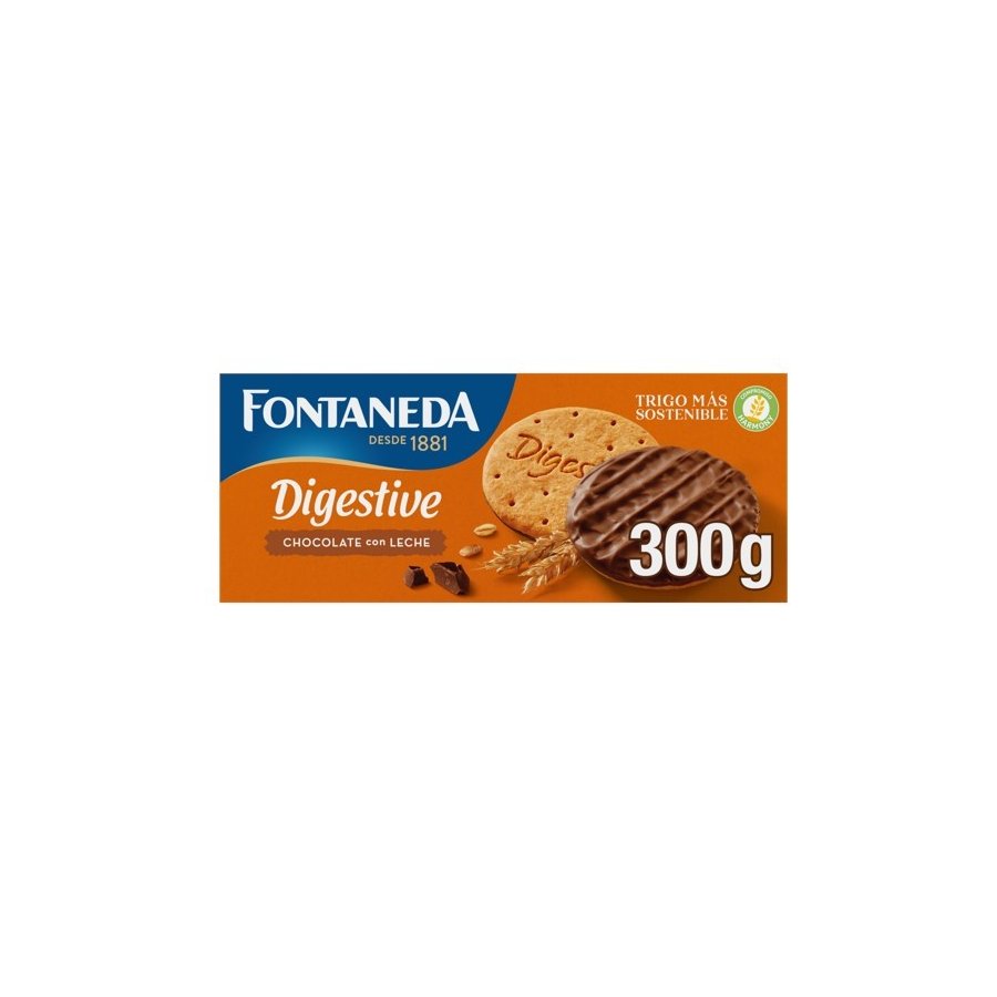 Galletas digestive FONTANEDA chocolate con leche 300 g