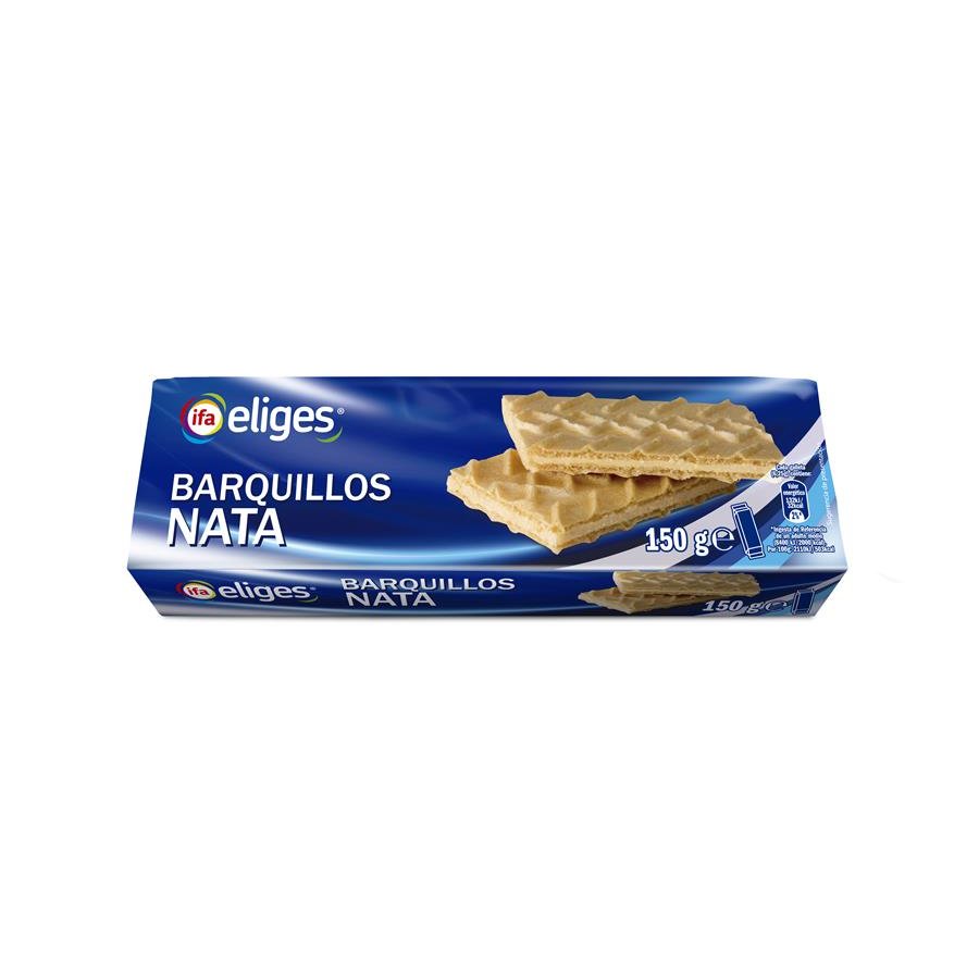 Galleta barquillo nata IFA ELIGES paquete 150 g