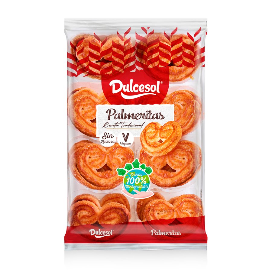 Palmeras DULCESOL bandeja 24 unidades 243 g