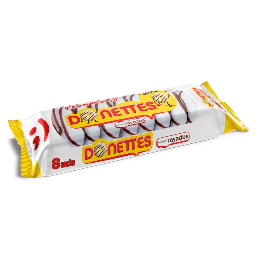 DONETTES rayados 8 unidades 152 g